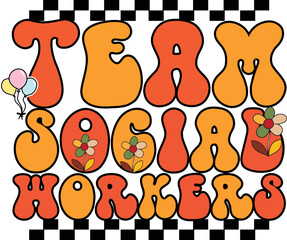 Social Worker Sublimation Design