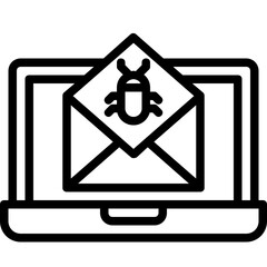 Virus email icon