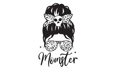 Momster Halloween T-Shirt Design