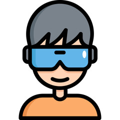 virtual reality glasses icon