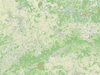 Sachsen, Germany. OSM. No legend