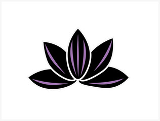 lotus flower icon. Lotus flower logo, Lotus flower icon, simple vector illustration