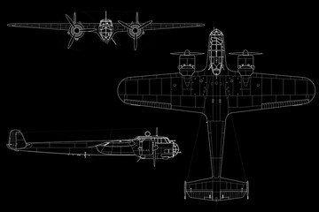 Avión de bombardeo medio de hélice Do-17
