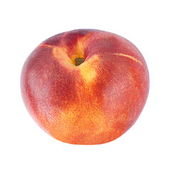 Nectarine fruit isolated on transparent background.