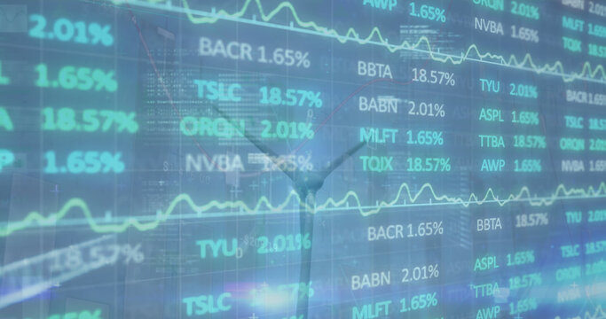 Composition of data processing over wind turbine