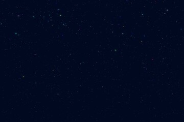 Fototapeta na wymiar starry sky night nebula cosmic flares universe planet