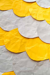 Grey and yellow Paper Background