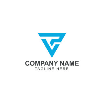 VP or PV letter logo template. VP or PV logo monogram initials letter concept.