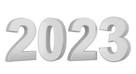2023 concept, Happy New Year2023. Typography logo 2023 for celebration, 3D Colorful trendy text for branding, banner, cover, card, social media.