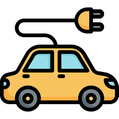 Electric car icon