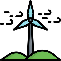 Wind energy icon