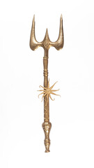Fototapeta premium trident of Neptune isolated on white background