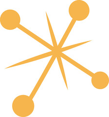 Christmas snowflake in Vintage design style