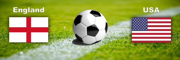 Fussball England vs. USA