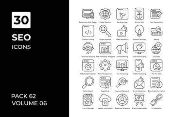 seo icons collection.