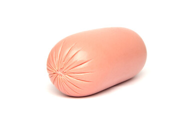 Boiled sausage isolated on white background © Sergii