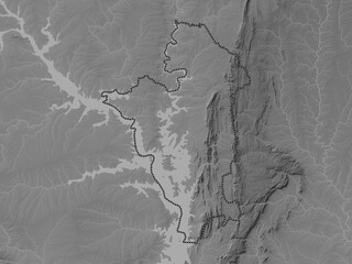 Oti, Ghana. Grayscale. No legend