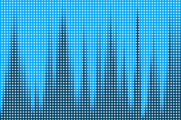 Abstract blue circles with background illustration innovation.