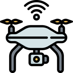 Smart drone icon
