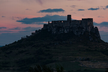 Fototapeta na wymiar View of Spiskyy Castle in Slovakia