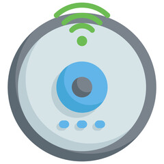 Robot vacuum cleaner icon