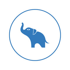 Boar elephant mammoth icon | Circle version icon |