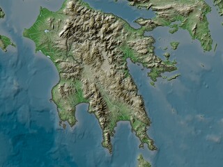 Peloponnese, Greece. Wiki. No legend