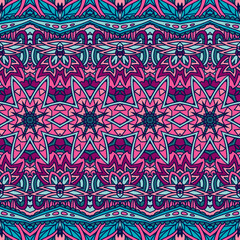 Geometric ethnic print abstract decorative vector seamless ornamental pattern