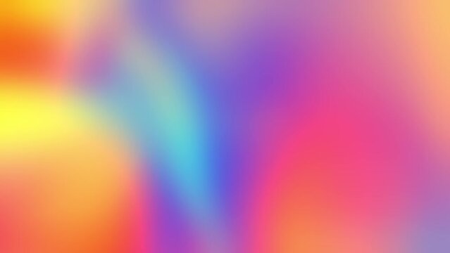 Gradient Abstract colorful wavy dynamic background Animation rainbow, Liquid Blurry Smooth gradient background. Blur in motion. Psychedelic holographic iridescent. Modern Dynamic fluid light color.