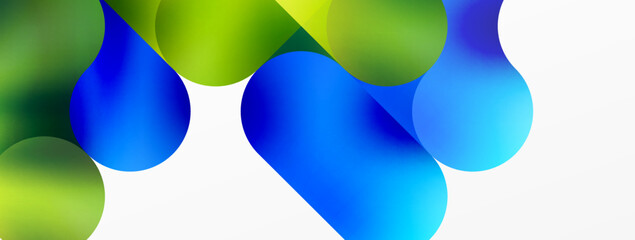 Round shapes and circle geometric abstract background. Vector Illustration For Wallpaper, Banner, Background, Card, Book Illustration, landing page