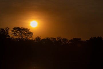 Fototapeta premium Brazilian Sunset Very beautiful, the sunsets in brazilian savannah has many colors.