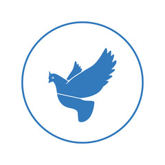 Dove flying bird pigeon icon | Circle version icon |