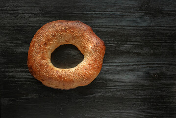 Delicious fresh organic homemade pastries close-up. There is artistic noise.