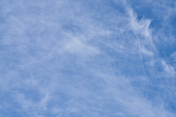 Beatiful blue sky with clouds on a sunny day