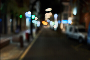 Picture of blurred cityscape at street