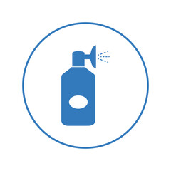 Car cleaning polish spray icon | Circle version icon |