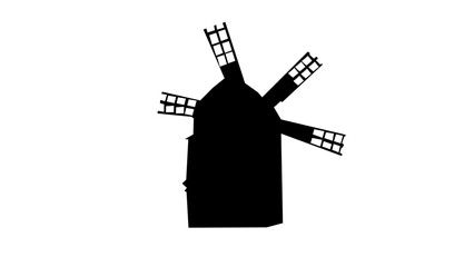 windmill silhouette