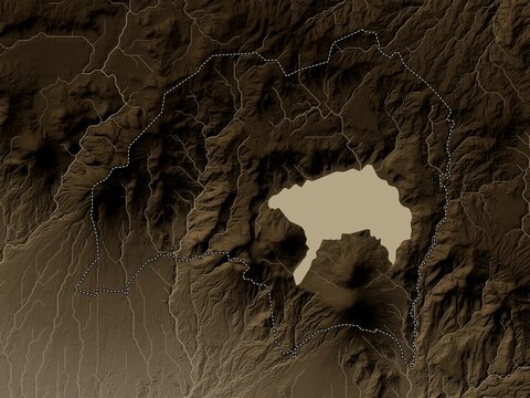 Solola, Guatemala. Sepia. No legend