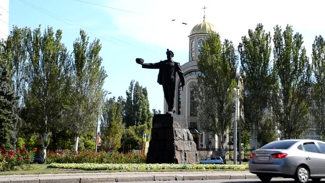 DONETSK - SEPT 11: The monument Glory to miners work