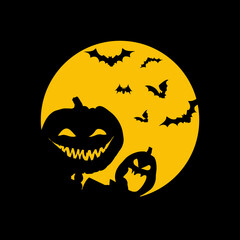 Dynie , Halloween - ilustracja wektorowa © KR Studio