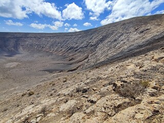 Caldera Blanca Volcan Lanzarote