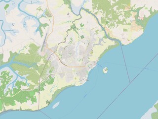 Bissau, Guinea-Bissau. OSM. No legend
