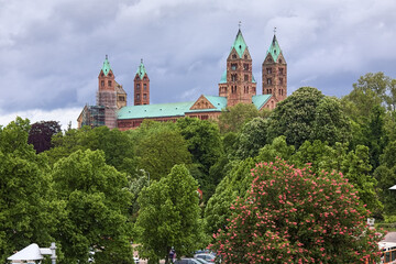 Speyer, Germany. Speyer Cathedral, officially the Imperial Cathedral Basilica of the Assumption and...