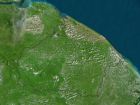 Barima-Waini, Guyana. High-res satellite. No legend