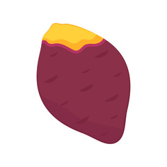 Roasted sweet potato. Roasted sweet potato logo design. Japanese Sweet potato.
