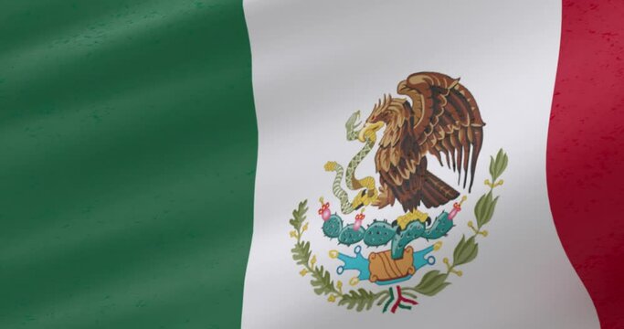 Mexico flag, Close-up