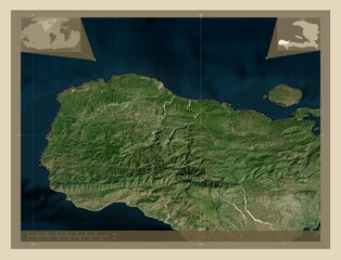 Grand'Anse, Haiti. High-res satellite. Major cities