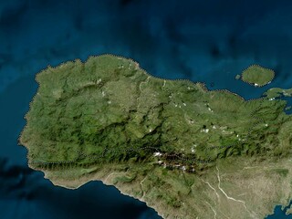 Grand'Anse, Haiti. Low-res satellite. No legend