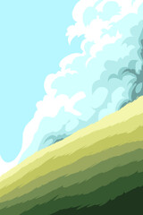 full color anime background