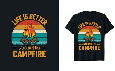 Camping T-shirt Design 